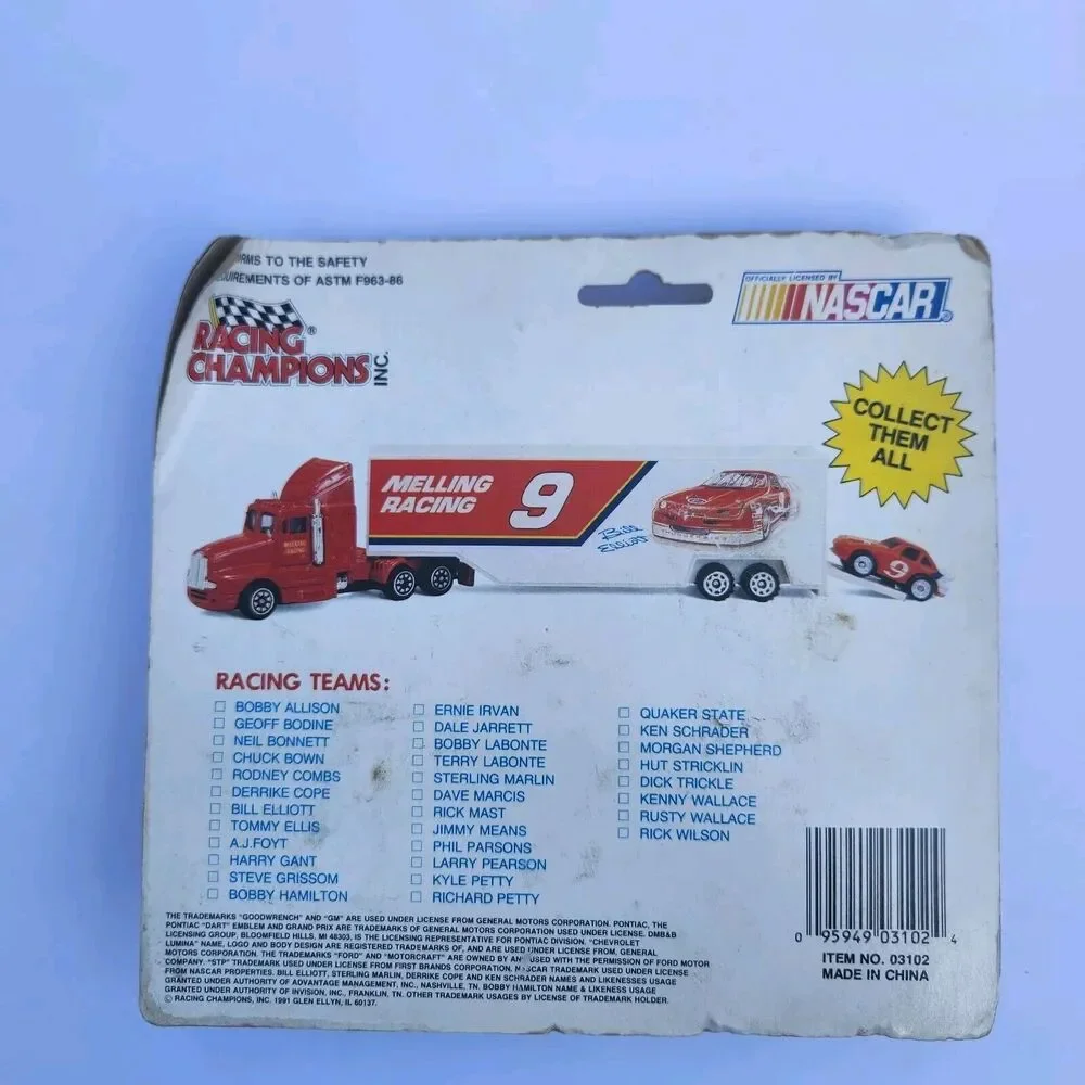1991 Racing Team #26 Quaker State Transporter W Mini Stock Car
